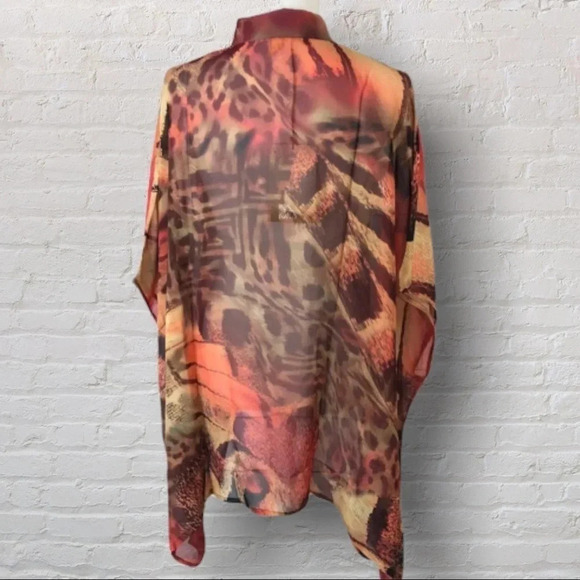 Da-Nang Flowy Blouse 100% Silk Size M/L - Picture 5 of 8